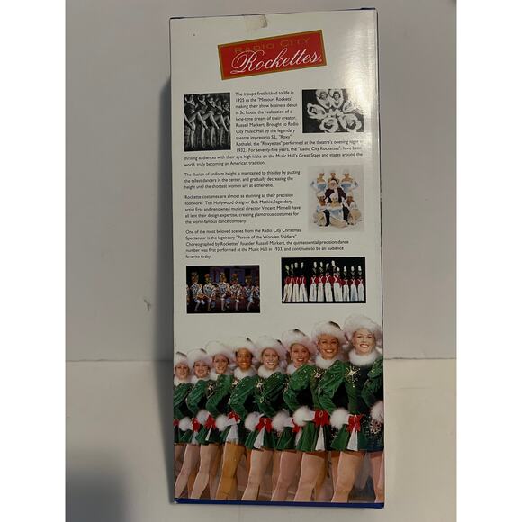 VTG NYC Radio City Rockettes Holiday Blue Sparkly White Fur Outfit NIB - Picture 2 of 2